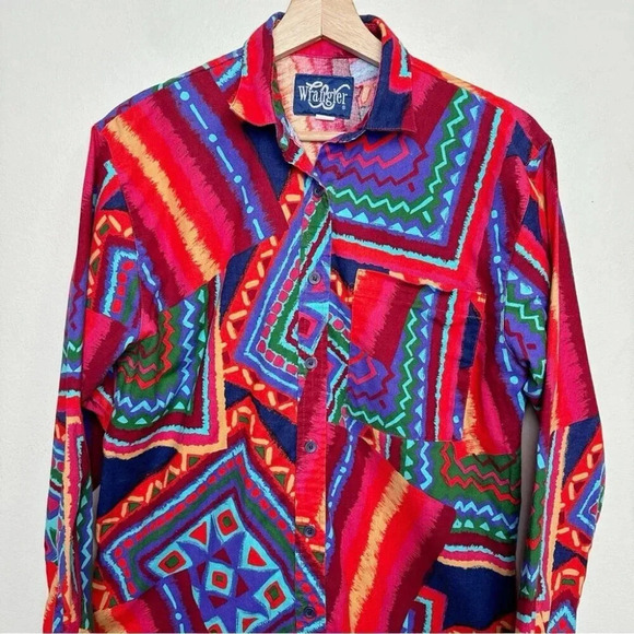 Wrangler Vintage Retro Button Down Rodeo Shirt - Picture 4 of 14